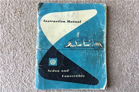 December 1954 Oval Beetle Instruction Manual in English