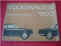 T3 Karmann Ghia Instruction Manual