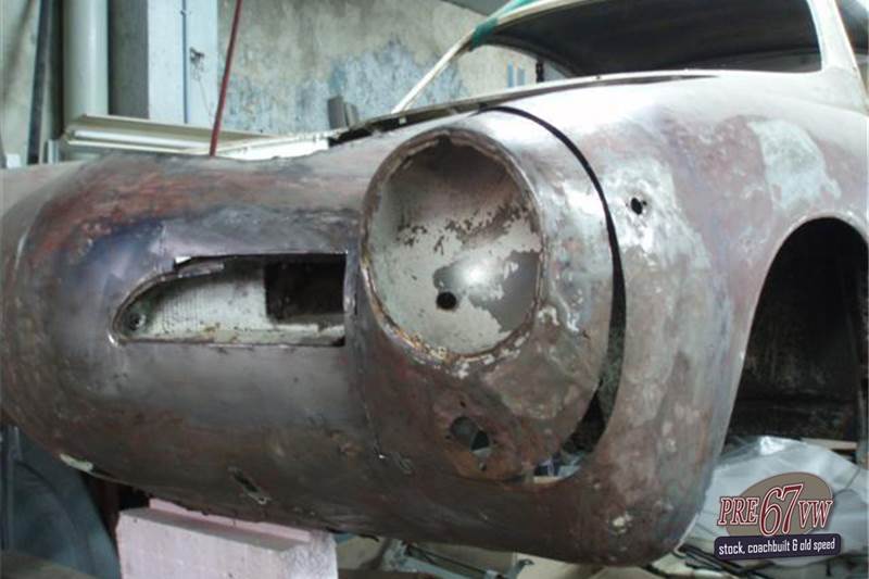 1958 - Lowlight Karmann Front Metal Section