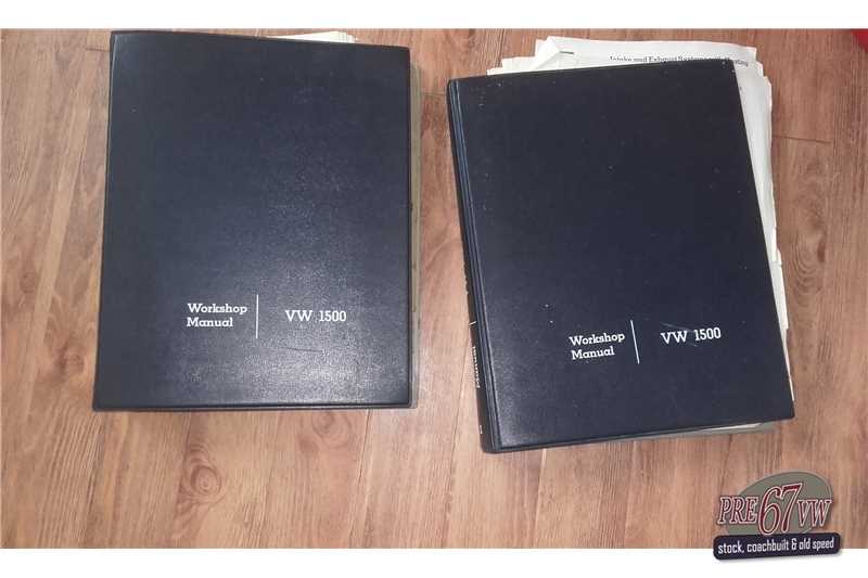 1961 - Type 3, 1500 workshop manuals, 
