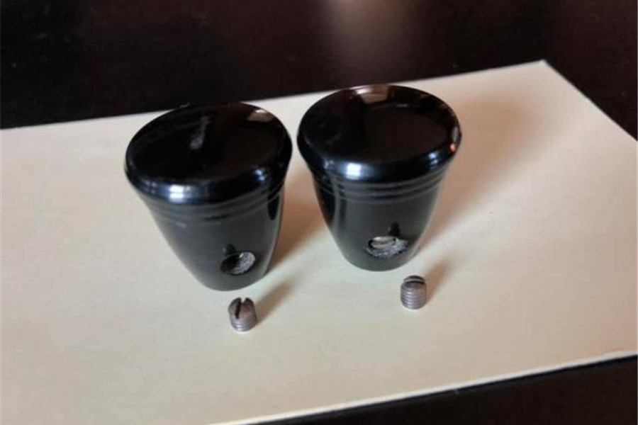 1956 - Original Black Blaupunkt Radio Knobs