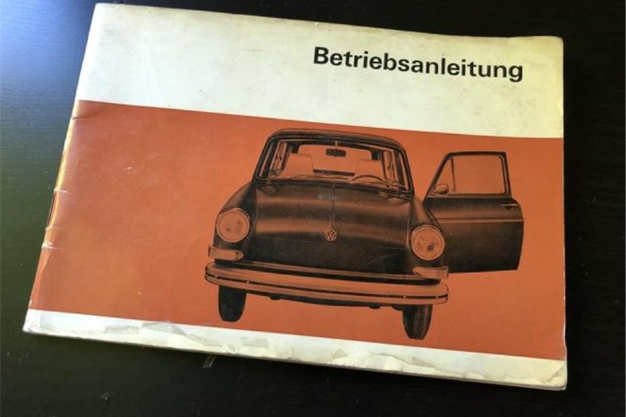 1967 - Original Volkswagen Type 3 owner manual