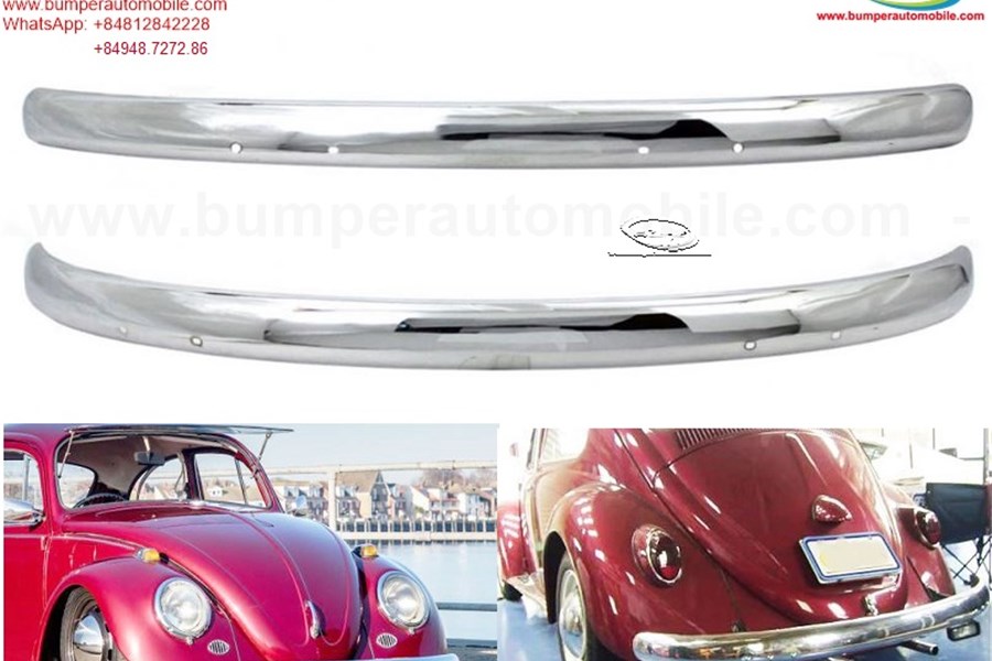 1955 - Bumpers VW Beetle blade style (-1972) by stainless steel 