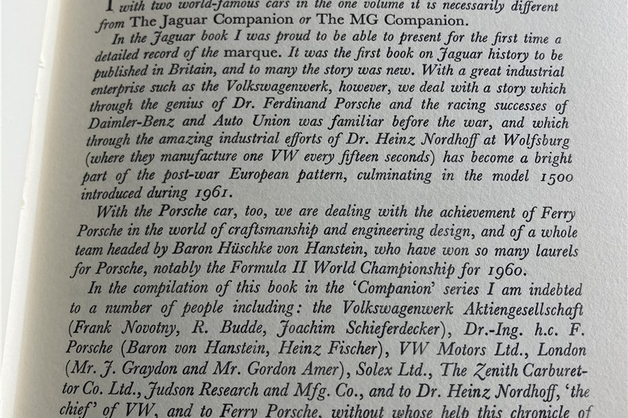 1962 - The Porsche and Volkswagen Companion - Kenneth Ullyett