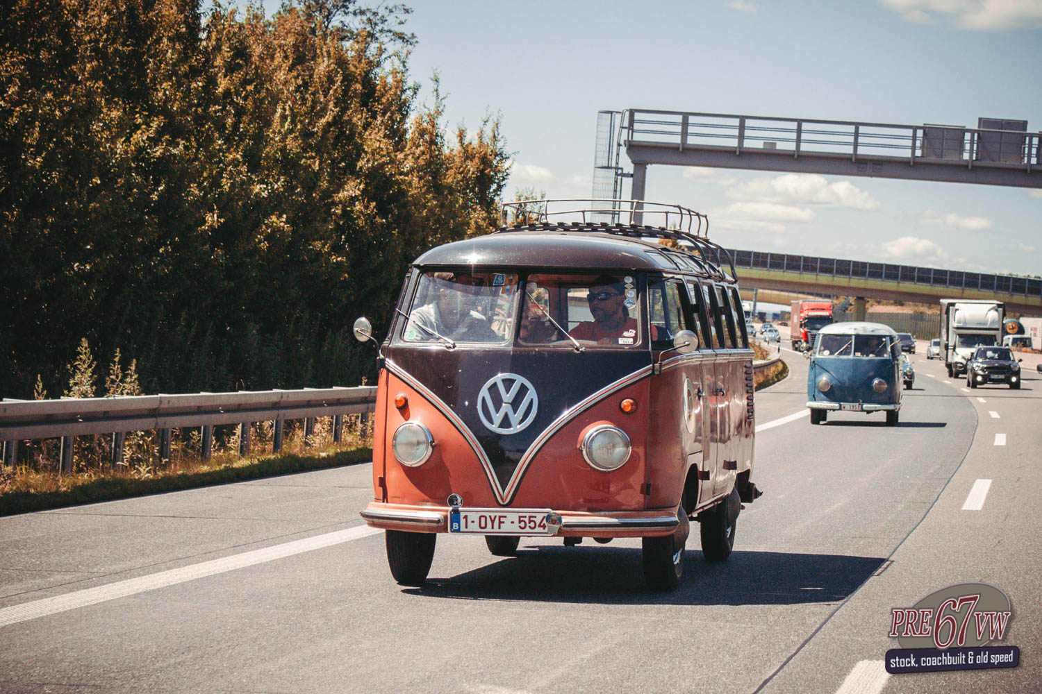 Samba bus on the road at BBT Convoy to Bad Camberg 2019