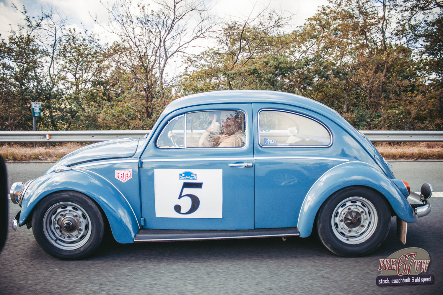 Rally Style Beetle driving at BBT Convoy to Bad Camberg 2019