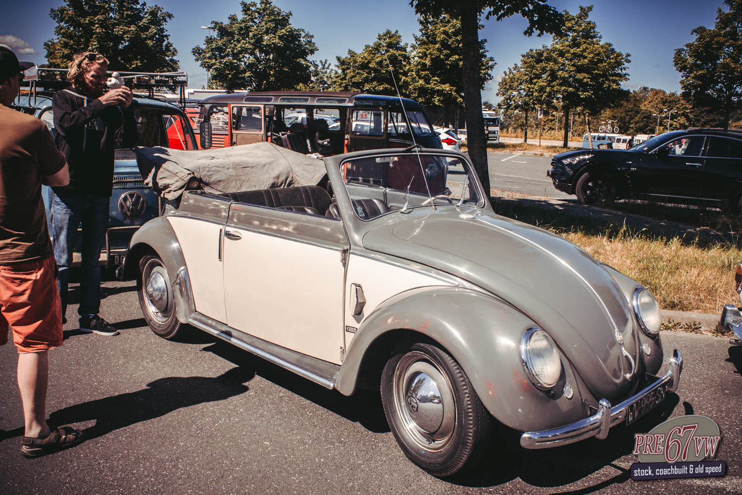 1952 Split Window Karmann Cabrio at BBT Convoy to Bad Camberg 2019
