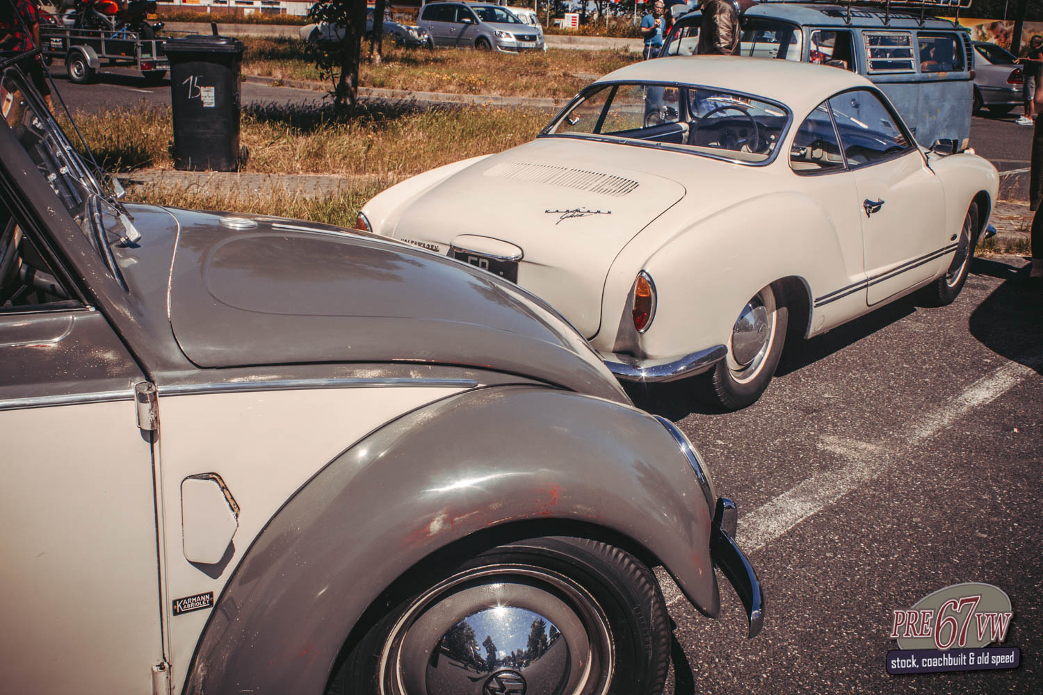 1952 Split Window Karmann Cabrio at BBT Convoy to Bad Camberg 2019