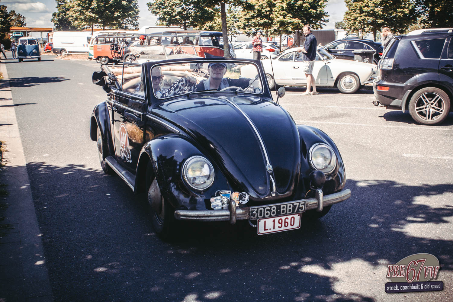 1952 Split Window Karmann Cabrio at BBT Convoy to Bad Camberg 2019
