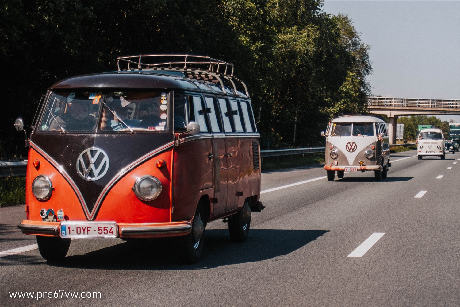 Buses driving at BBT Convoy to Hessisch Oldendorf 2022