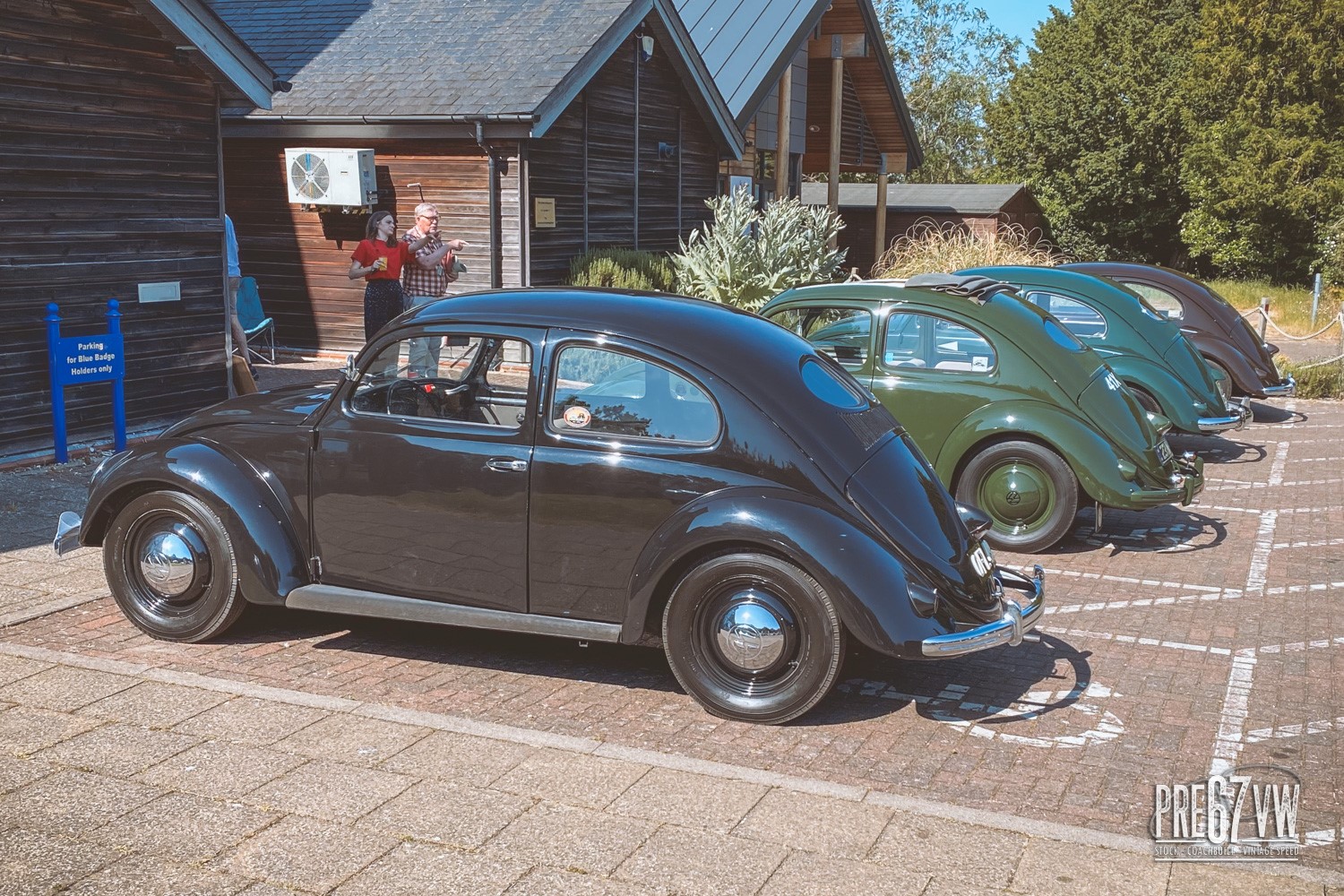 Lining up for registration at Lavenham Vintage VW Meeting 2023