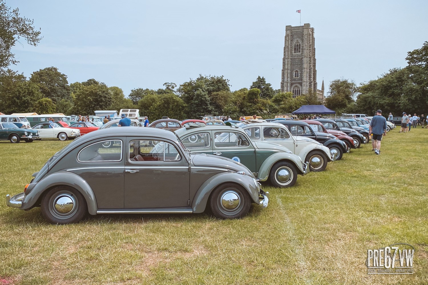 Beetles at Lavenham Vintage VW Meeting 2023