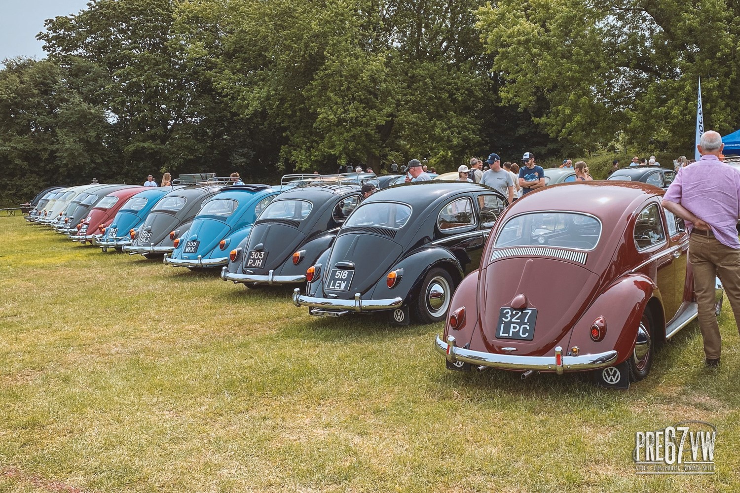 main field at Lavenham Vintage VW Meeting 2023