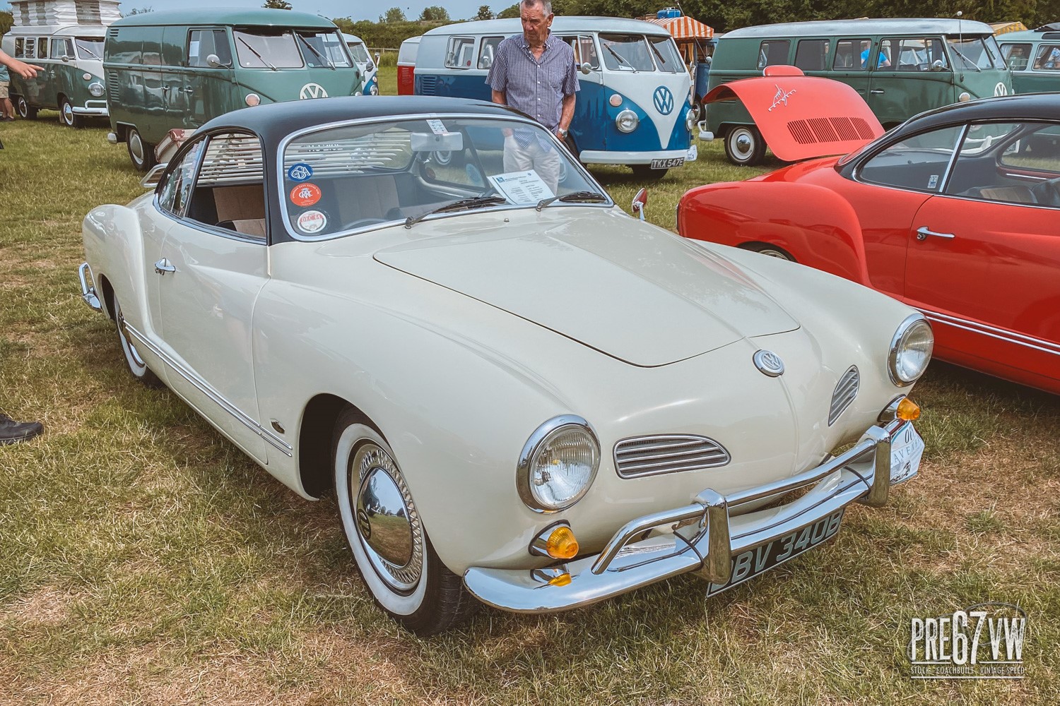Karmann Ghia at Lavenham Vintage VW Meeting 2023