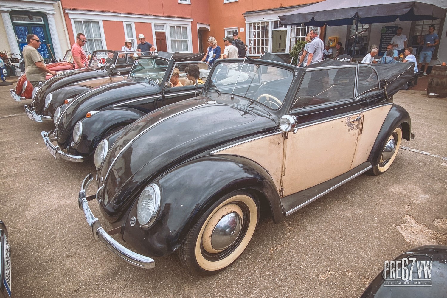 1950 Karmann Cabrio at Lavenham Vintage VW Meeting 2023