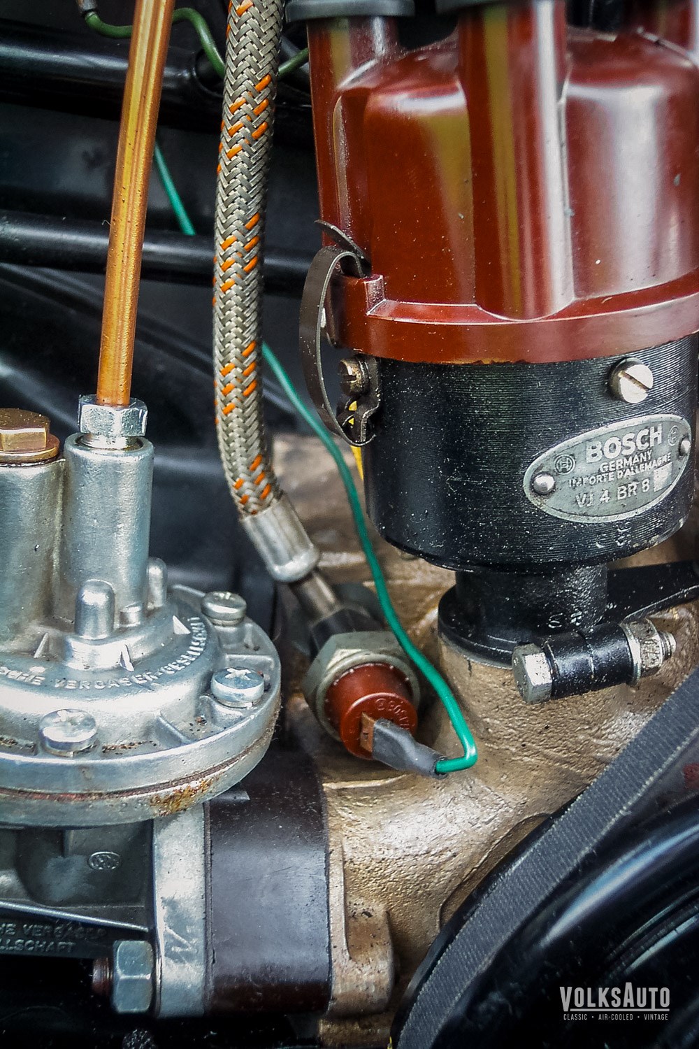 Oil filter outlet from pressure switch at Stanford Hall 04