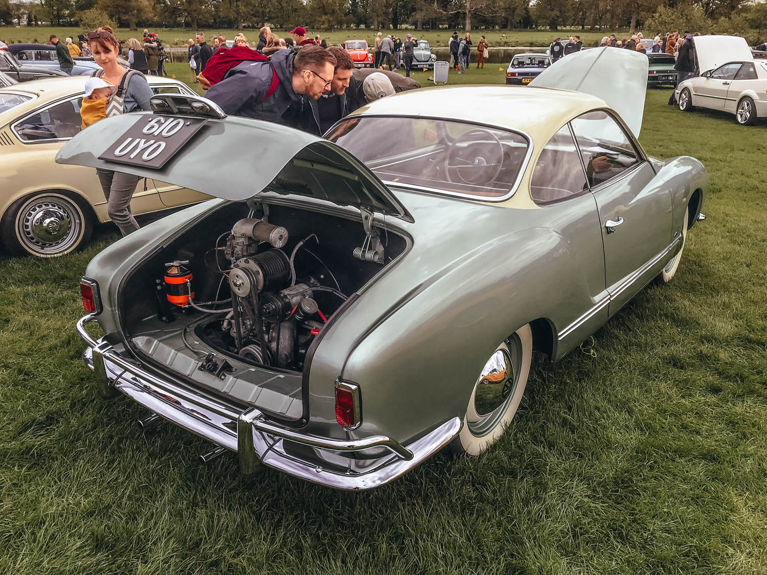 Lowlight Karmann Ghia at Stanford Hall 2019