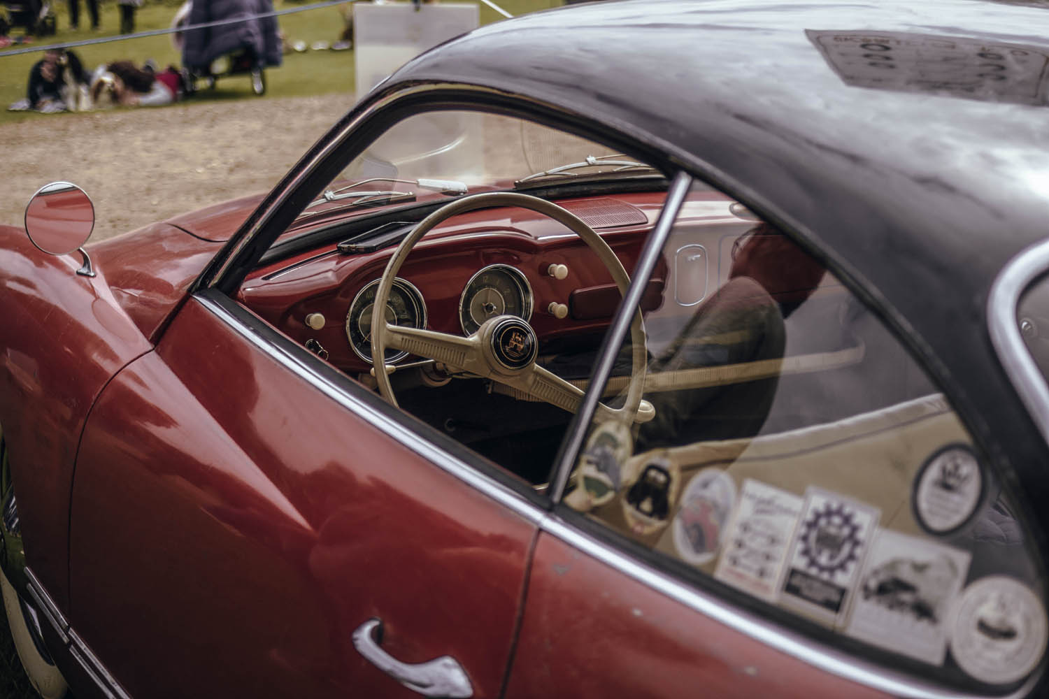 Lowlight Karmann Ghia at Stanford Hall 2019
