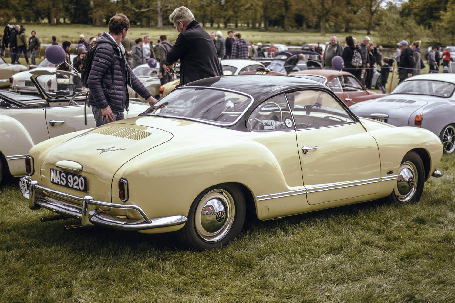 Lowlight Karmann Ghia at Stanford Hall 2019