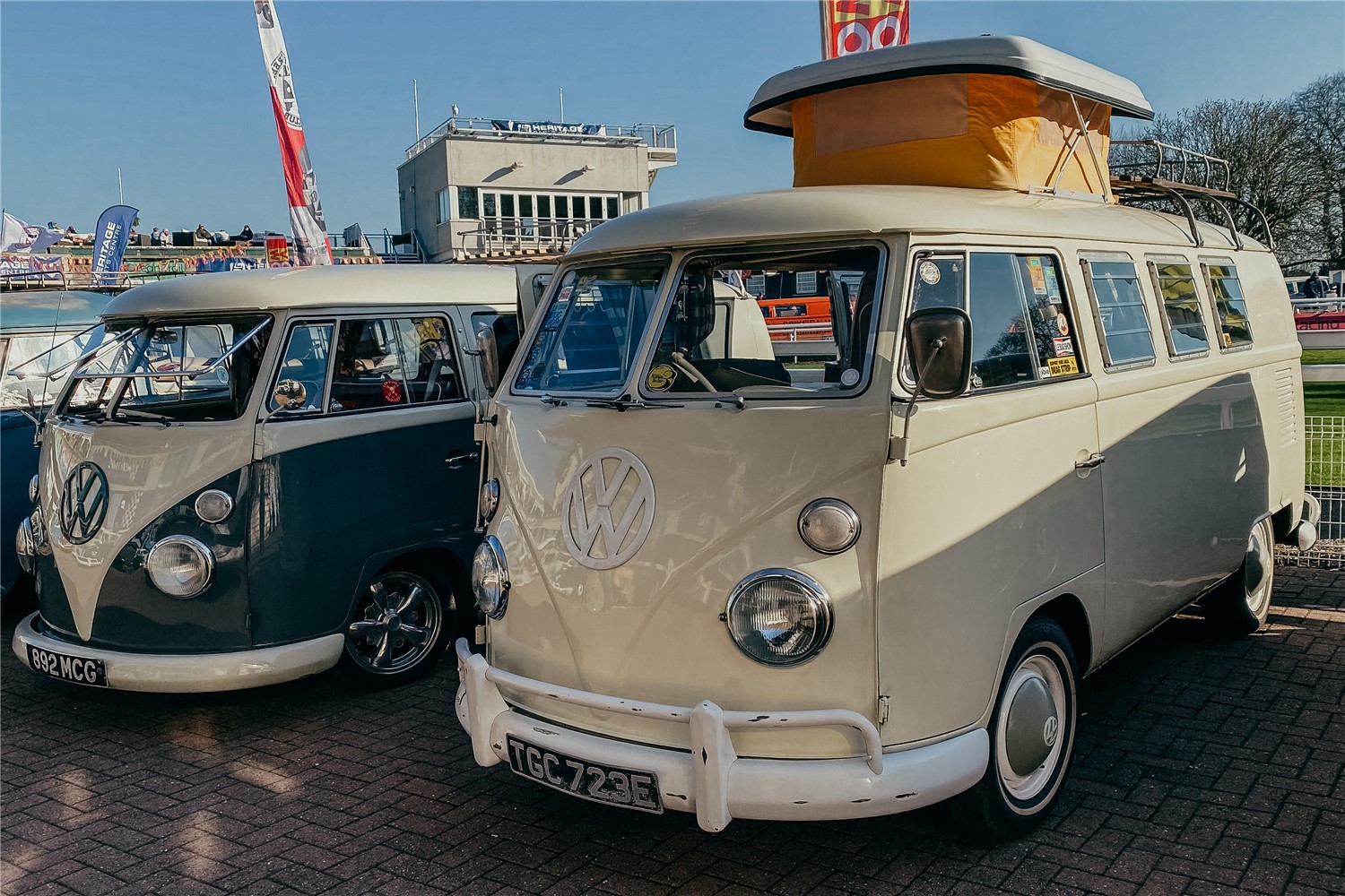 Split window camper at Volksworld 2022